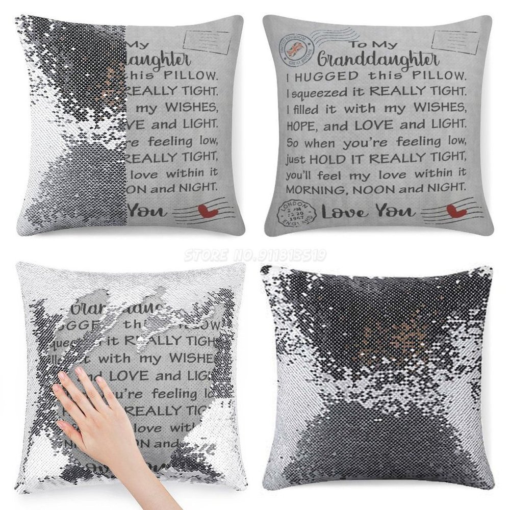 To My Granddaughter Pillowcase Only Two Styles Ships USA